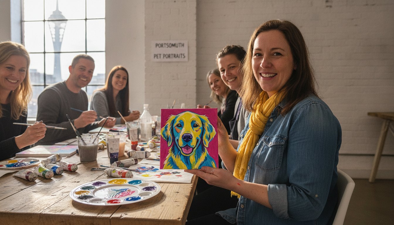 Pet Portrait Workshop Hampshire: Paint Your Favourite Friend in One Fun Session