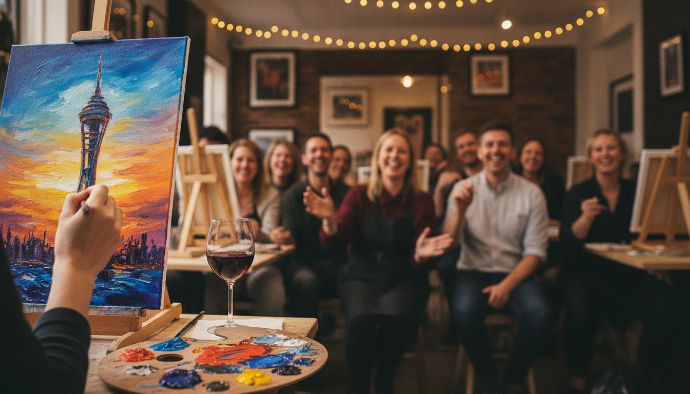What to Expect at Your First Social Painting Class for Beginners